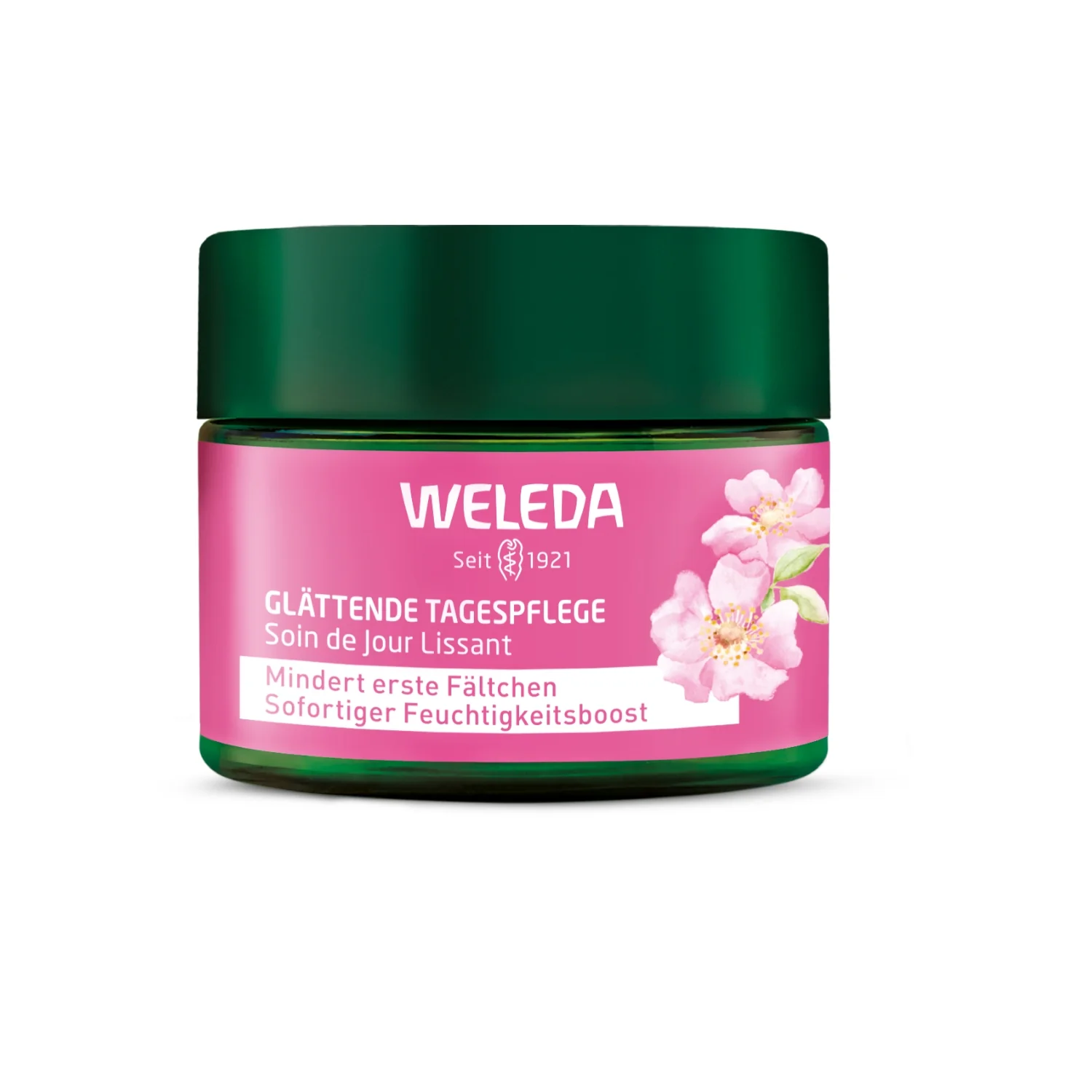 Weleda wygładzający krem na dzień z dziką różą i białą herbatą, 40 ml