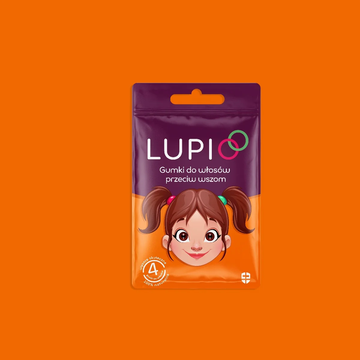 LUPIO gumki do włosów przeciw wszom, 4 sztuki