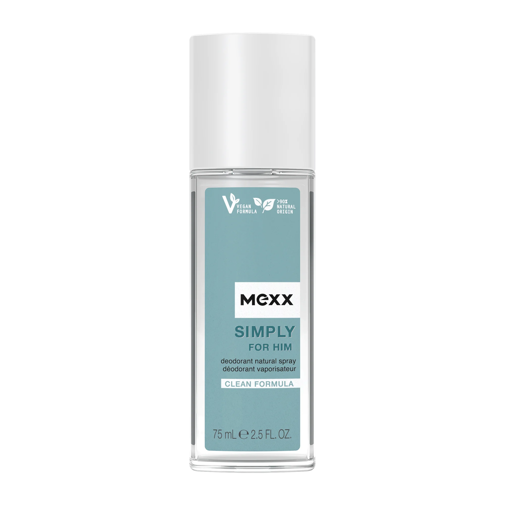 Mexx Simply for Him dezodorant w atomizerze, 75 ml