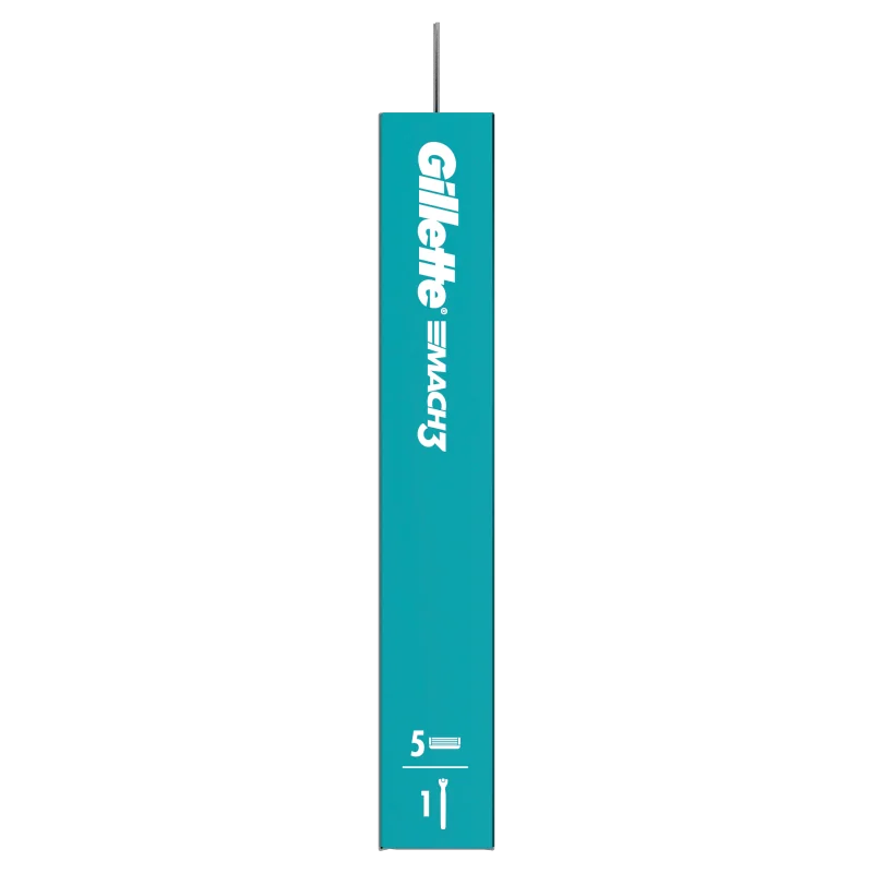 Gillette Mach3 Charcoal maszynka do golenia z 5 wymiennymi ostrzami dla mężczyzn, 1 szt.