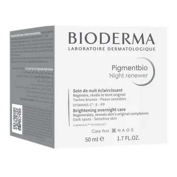 Bioderma Pigmentbio Night Renewer rozjaśniający krem na noc redukujący przebarwienia, 50 ml