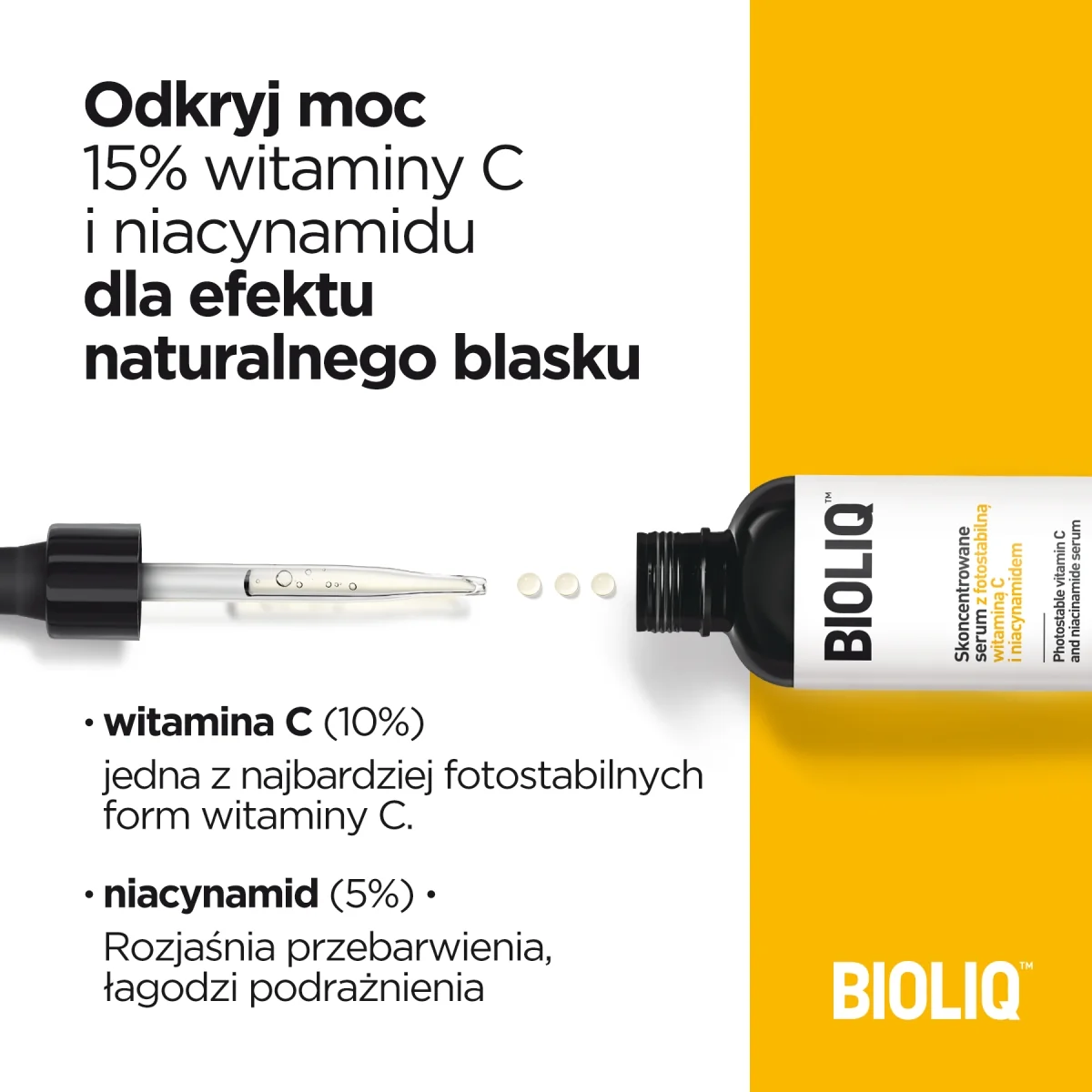 Bioliq Pro skoncentrowane serum z fotostabilną witaminą C i niacynamidem, 20 ml