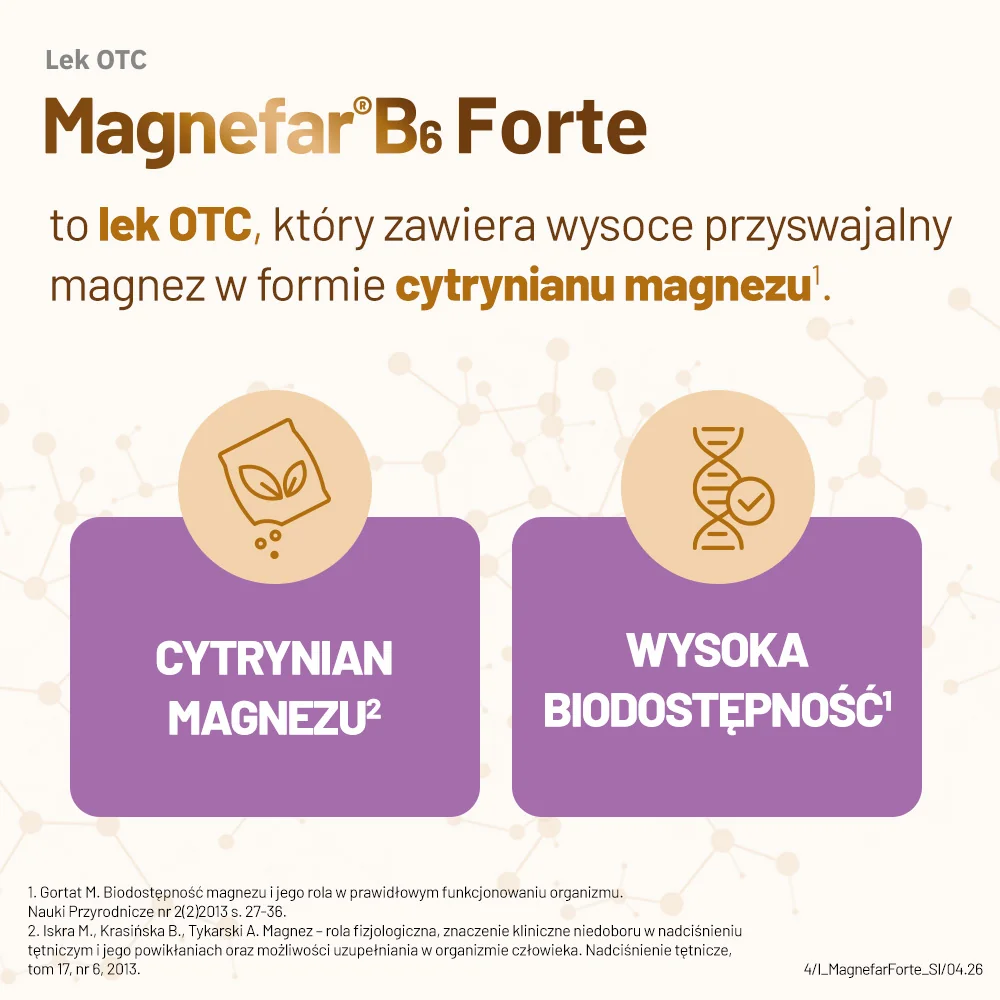 Magnefar B6 forte 90 tabletek
