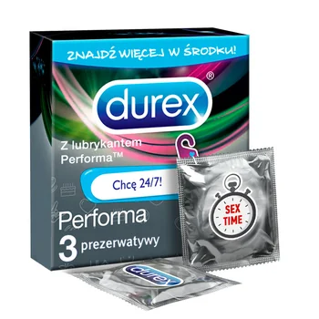 Durex Performa Emoji, prezerwatywy, 3 sztuki