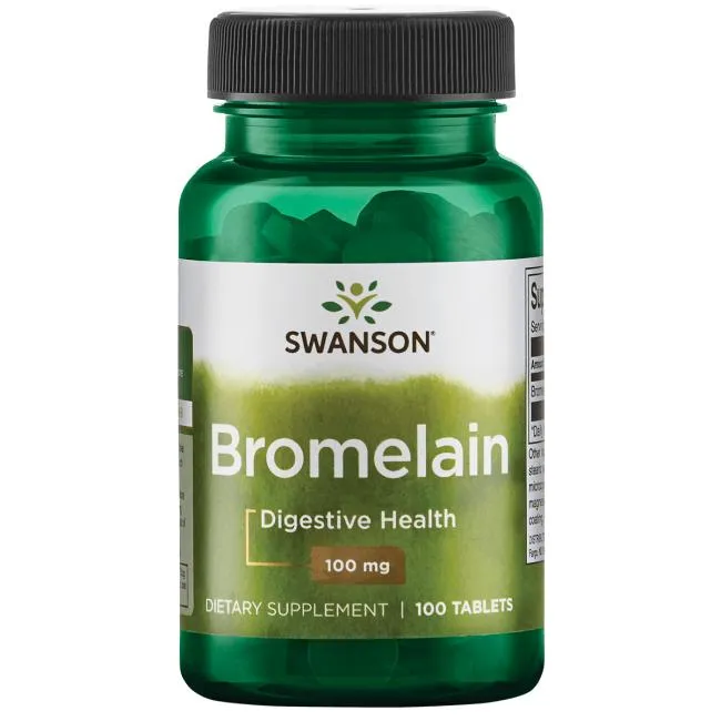 Swanson Bromelain, suplement diety, 100 tabletek