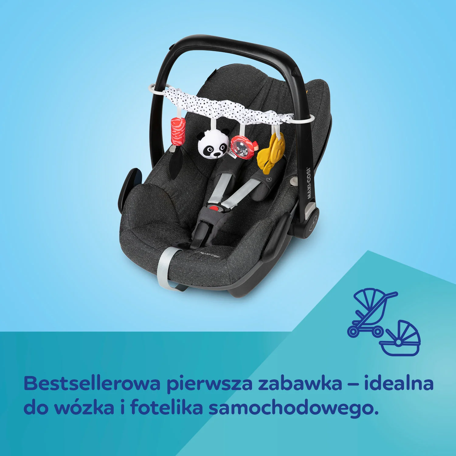 Canpol Babies BabiesBoo sensoryczna zawieszka do wózka 1 sztuka