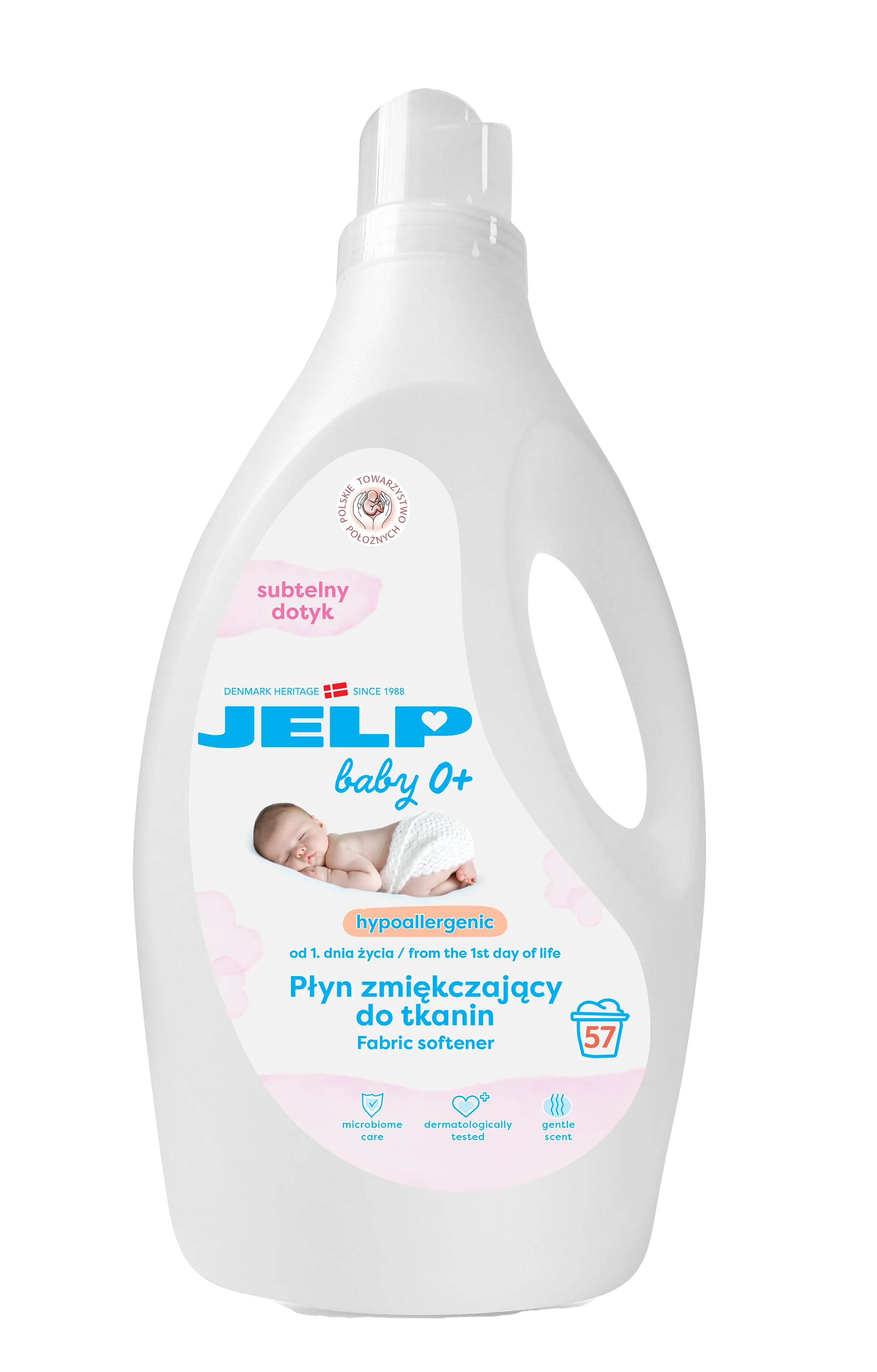 JELP Baby 0+ Subtelny Dotyk płyn zmiękczający do prania, 2 l, 57 prań