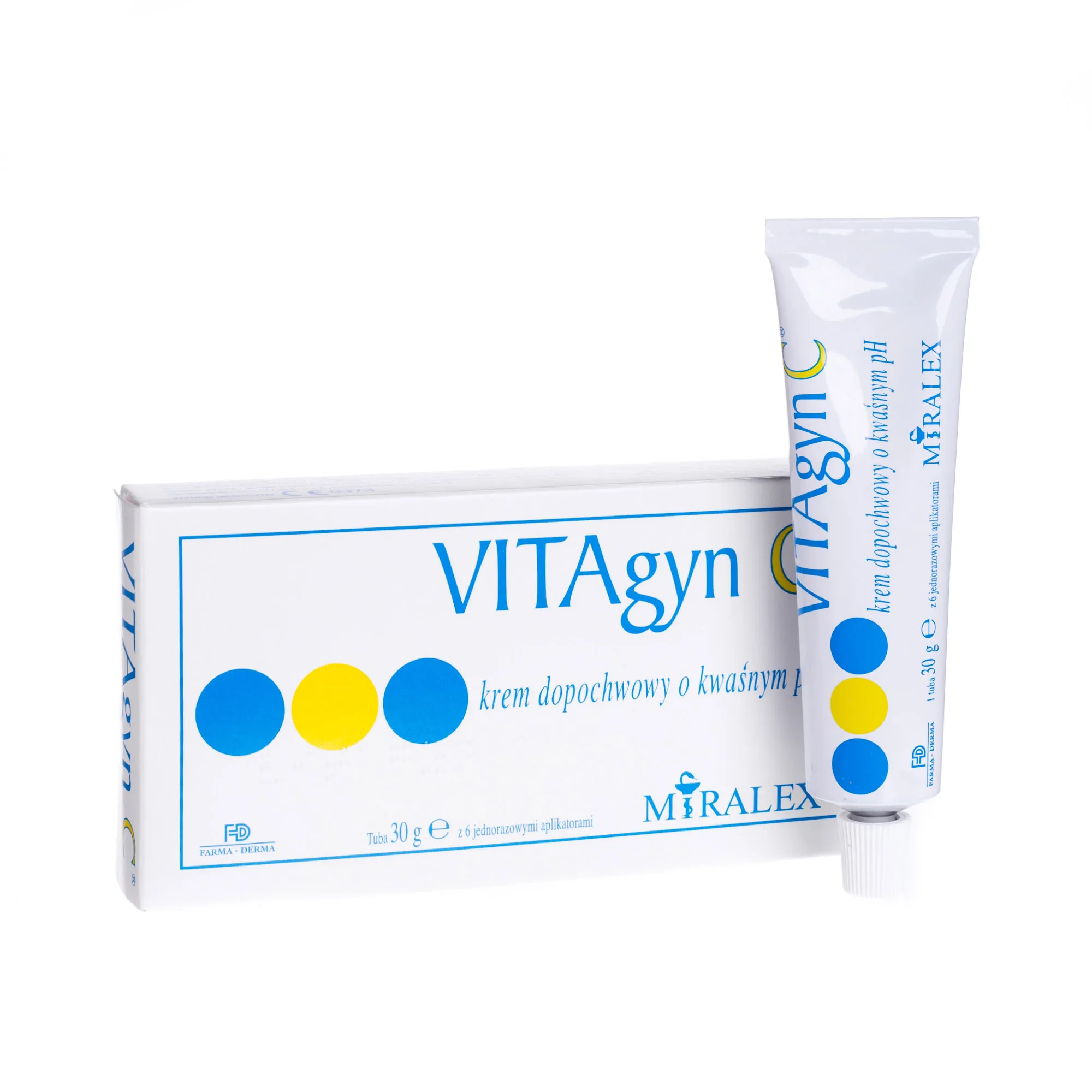 VITAgyn C, krem dopochwowy o kwaśnym pH, 30g 