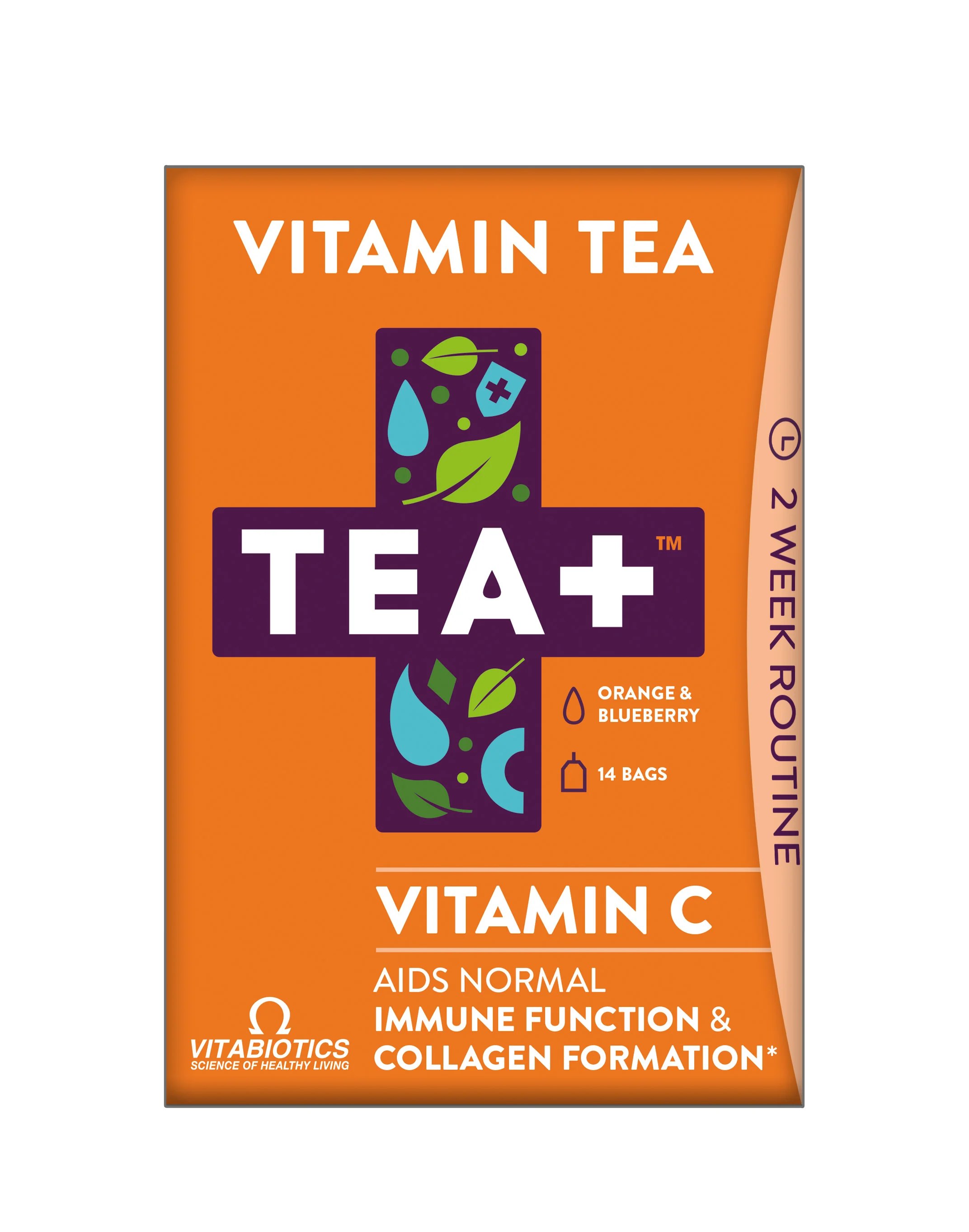 Vitabiotics Tea+™ Defence herbata witaminowa z witaminą C, 14 torebek