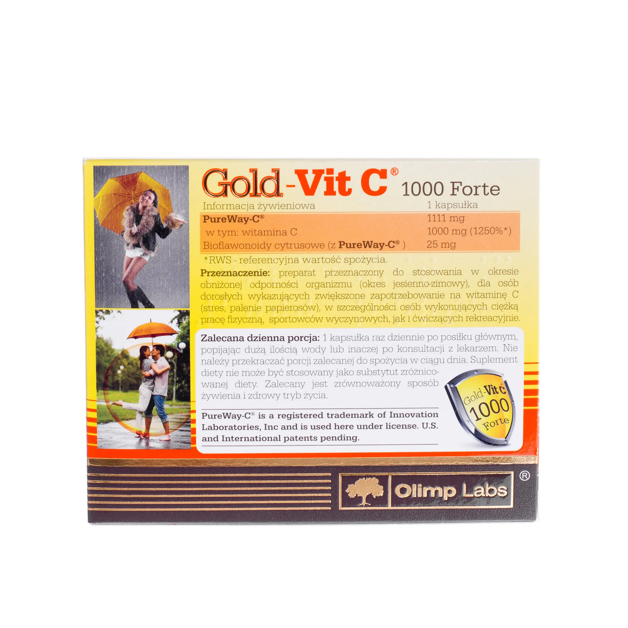 Olimp Gold-Vit. C Forte 1000 mg, suplement diety, 30 kapsułek 