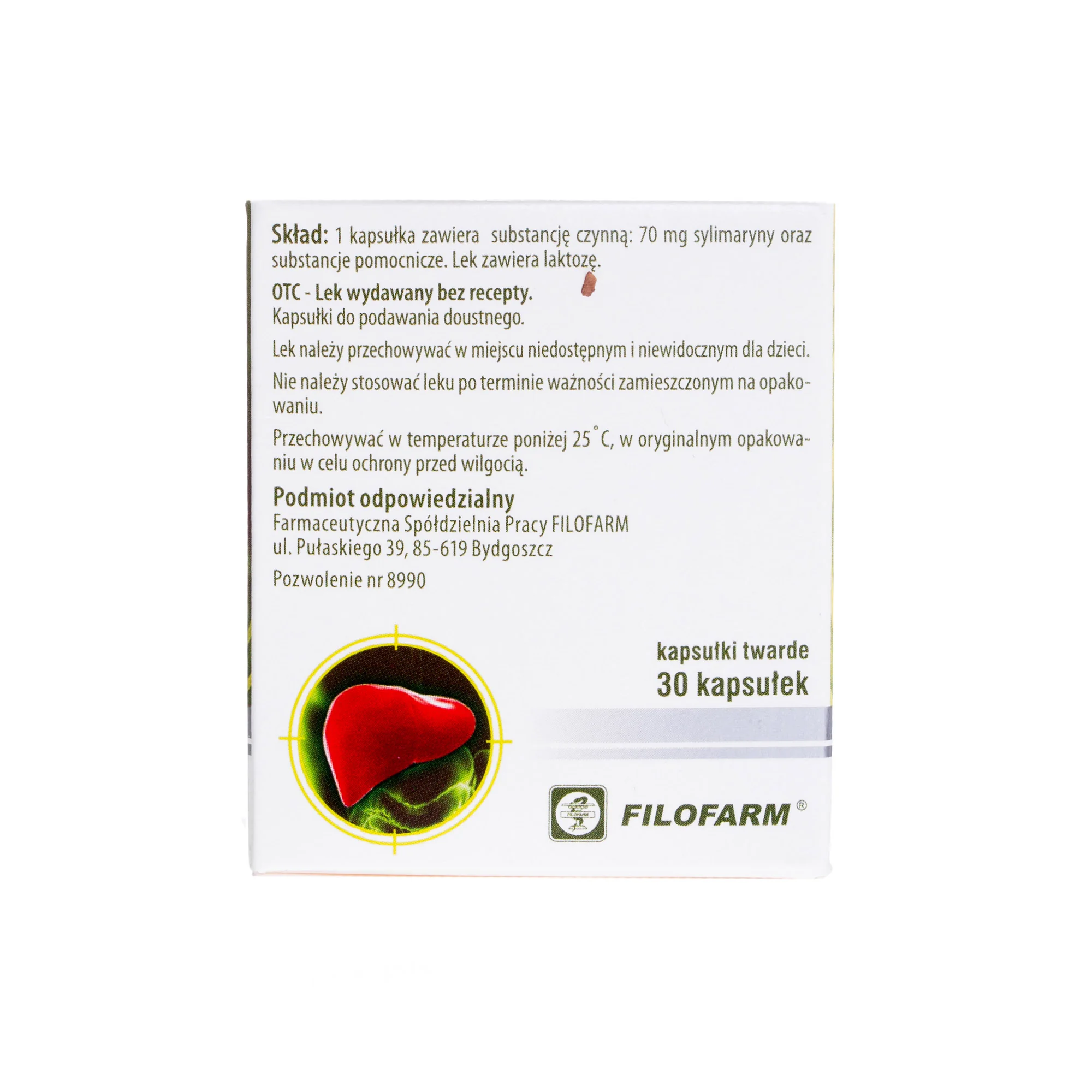 Silimax 70 mg 30 kapsułek twardych
