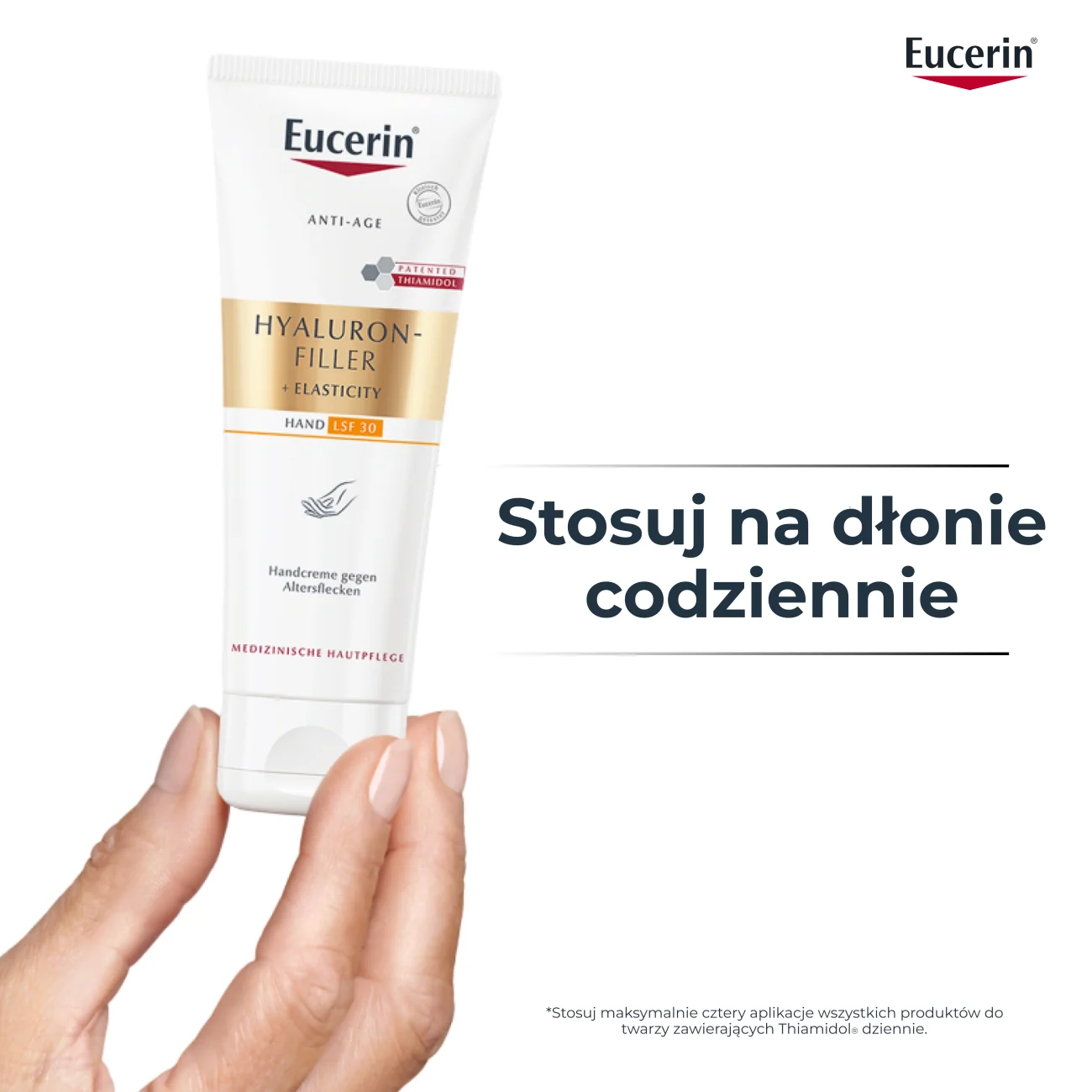 Eucerin Hyaluron-Filler + Elasticity krem do rąk, 75ml