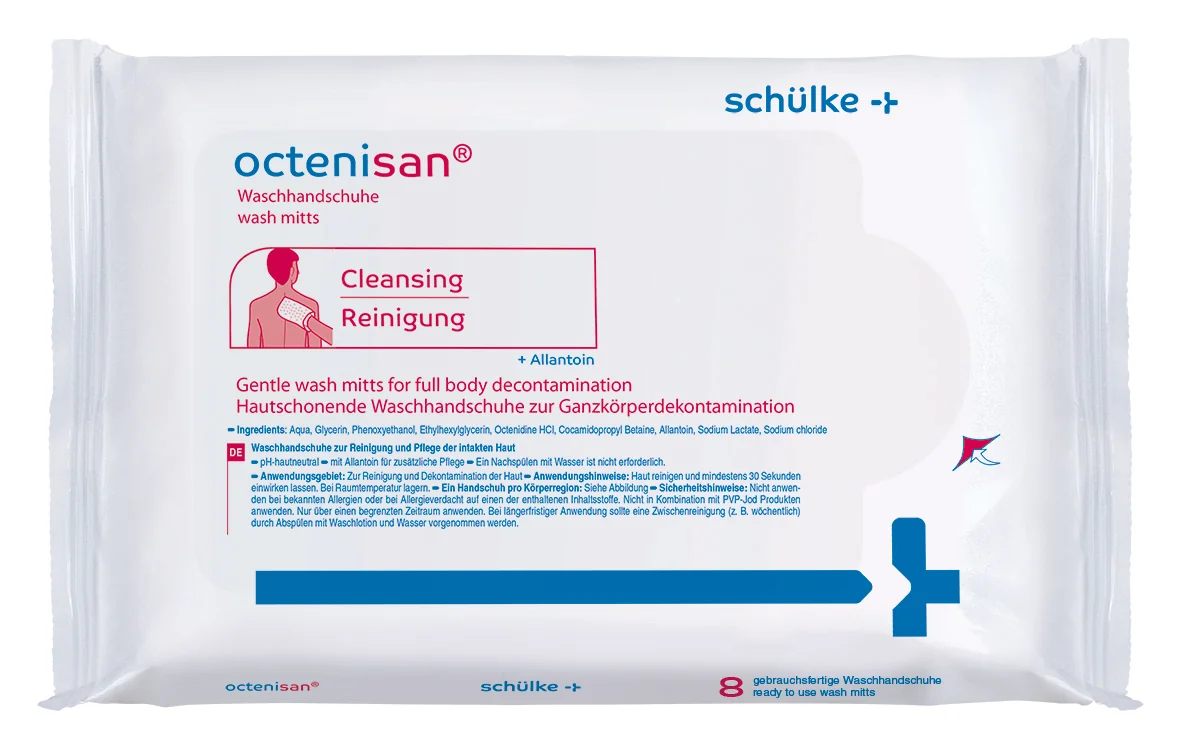 Octenisan Wash Mitts rękawice do mycia, 8 szt.