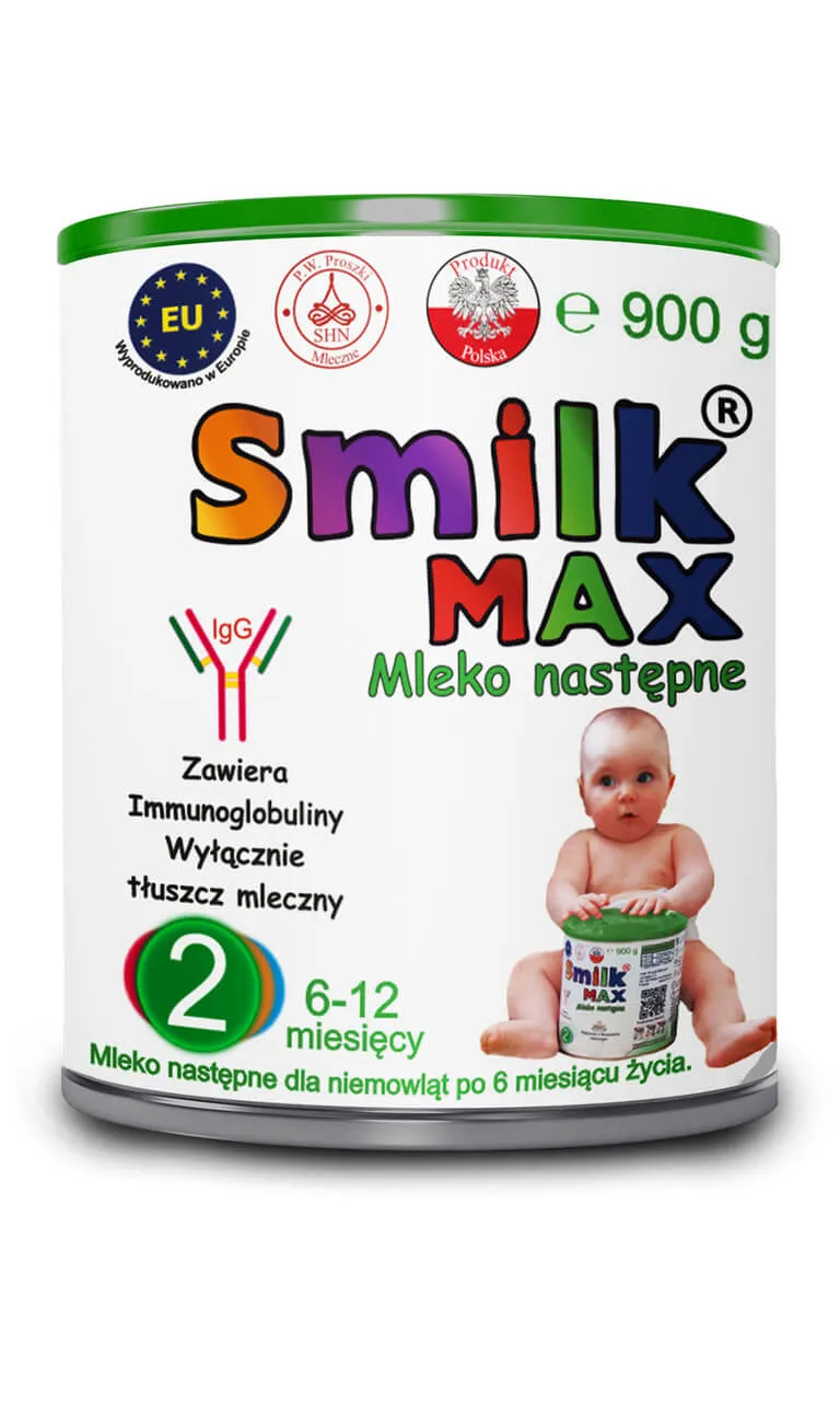Smilk Max 2, mleko dla niemowląt, 900 g