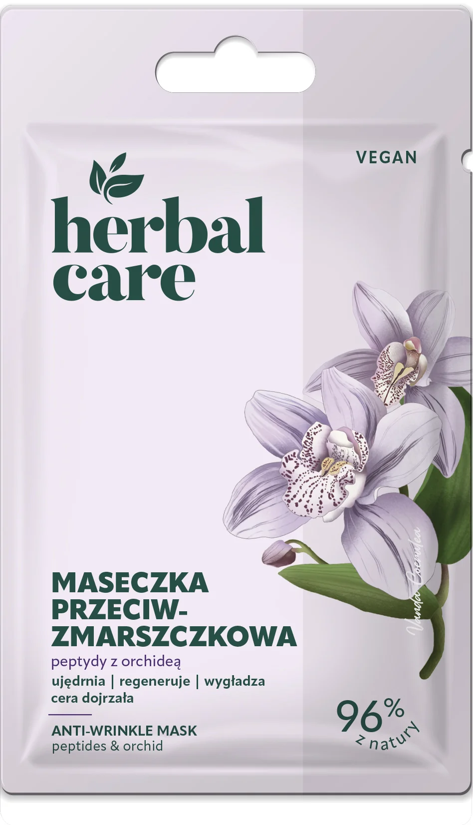 Herbal Care Maseczka przeciwzmarszczkowa peptydy z orchideą, 7 g