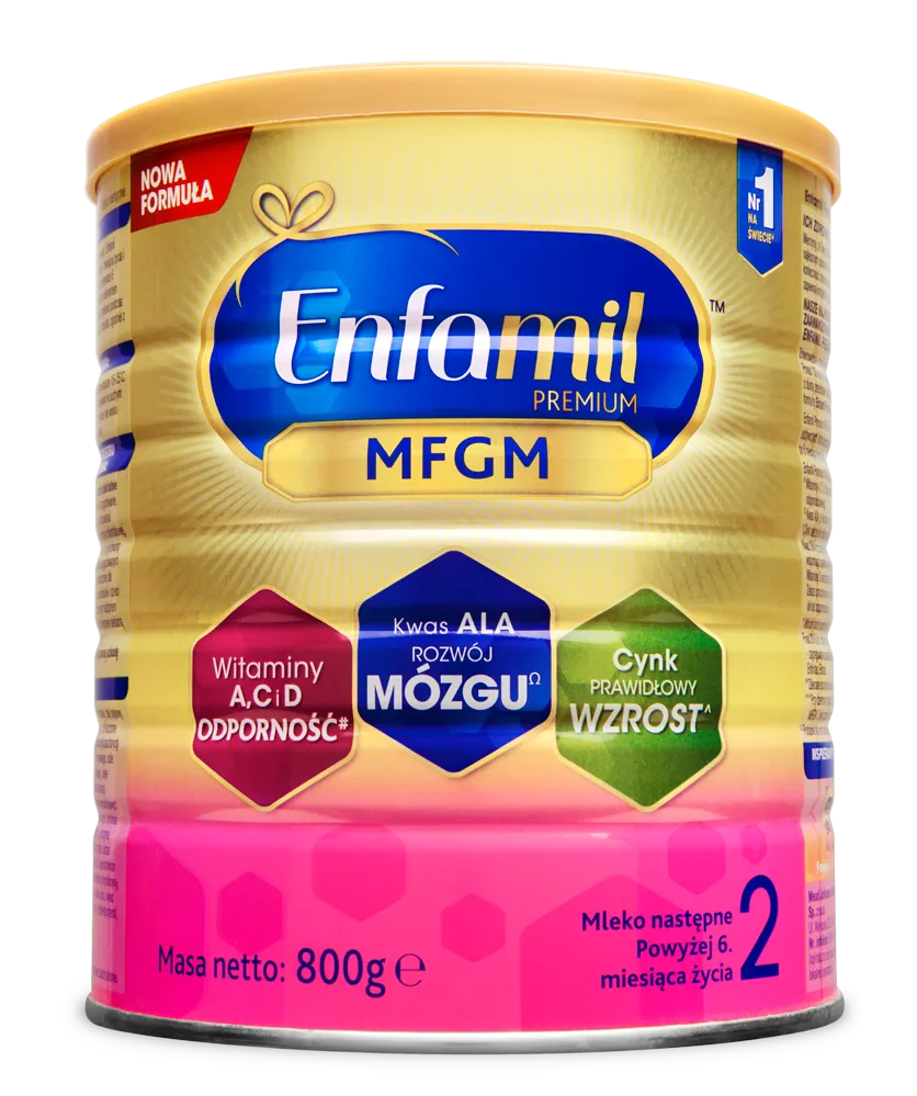 Enfamil Premium MFGM 2, mleko następne od 6 miesiąca, 800 g