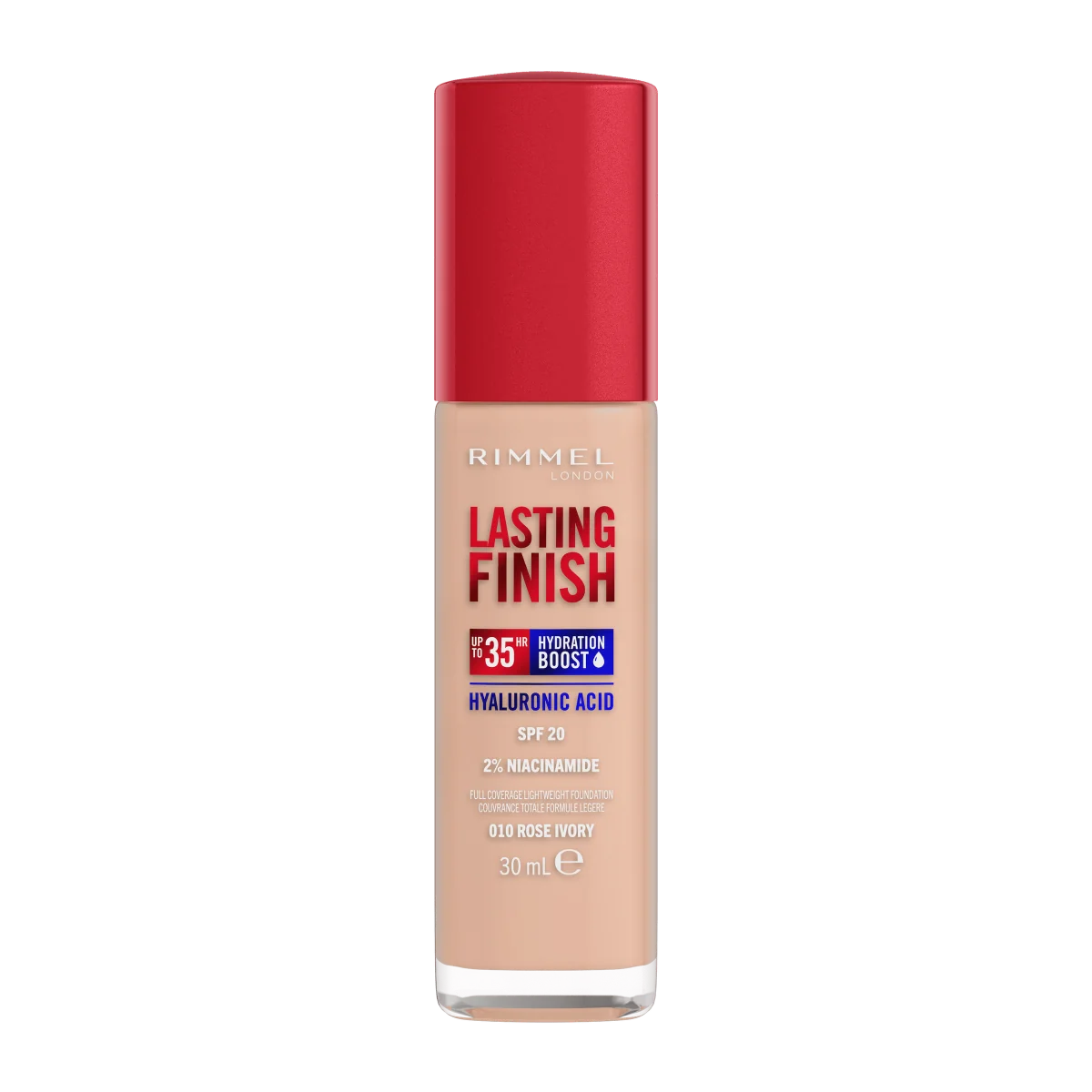 Rimmel Lasting Finish 35HR podkład do twarzy 010 Rose Ivory, 30 ml