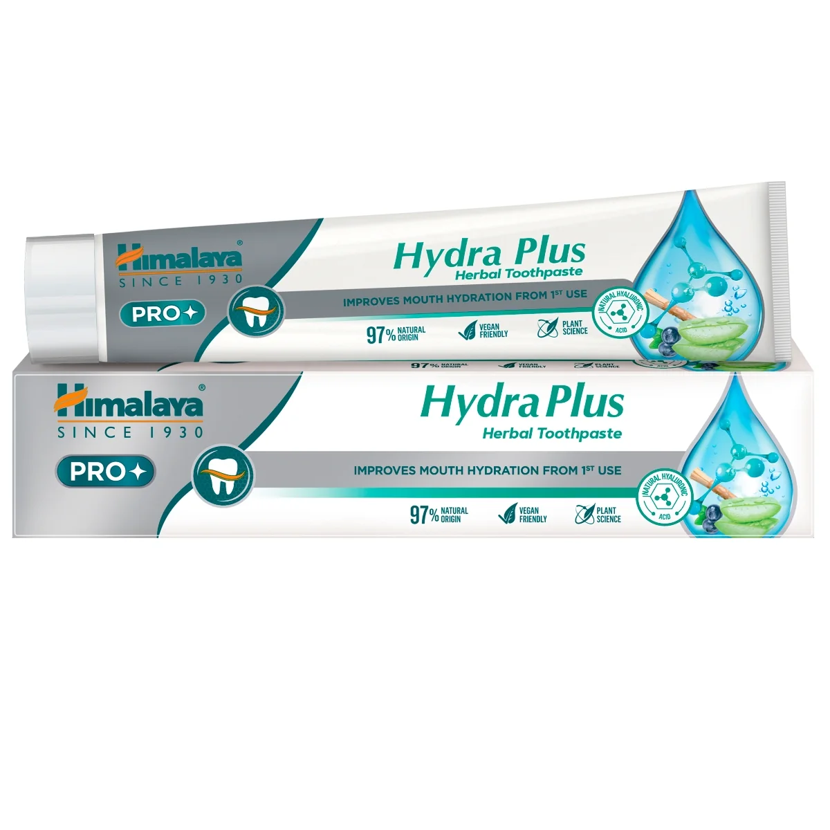 Himalaya Pro Hydra Plus ziołowa pasta do zębów z kwasem hialuronowym, 75 ml