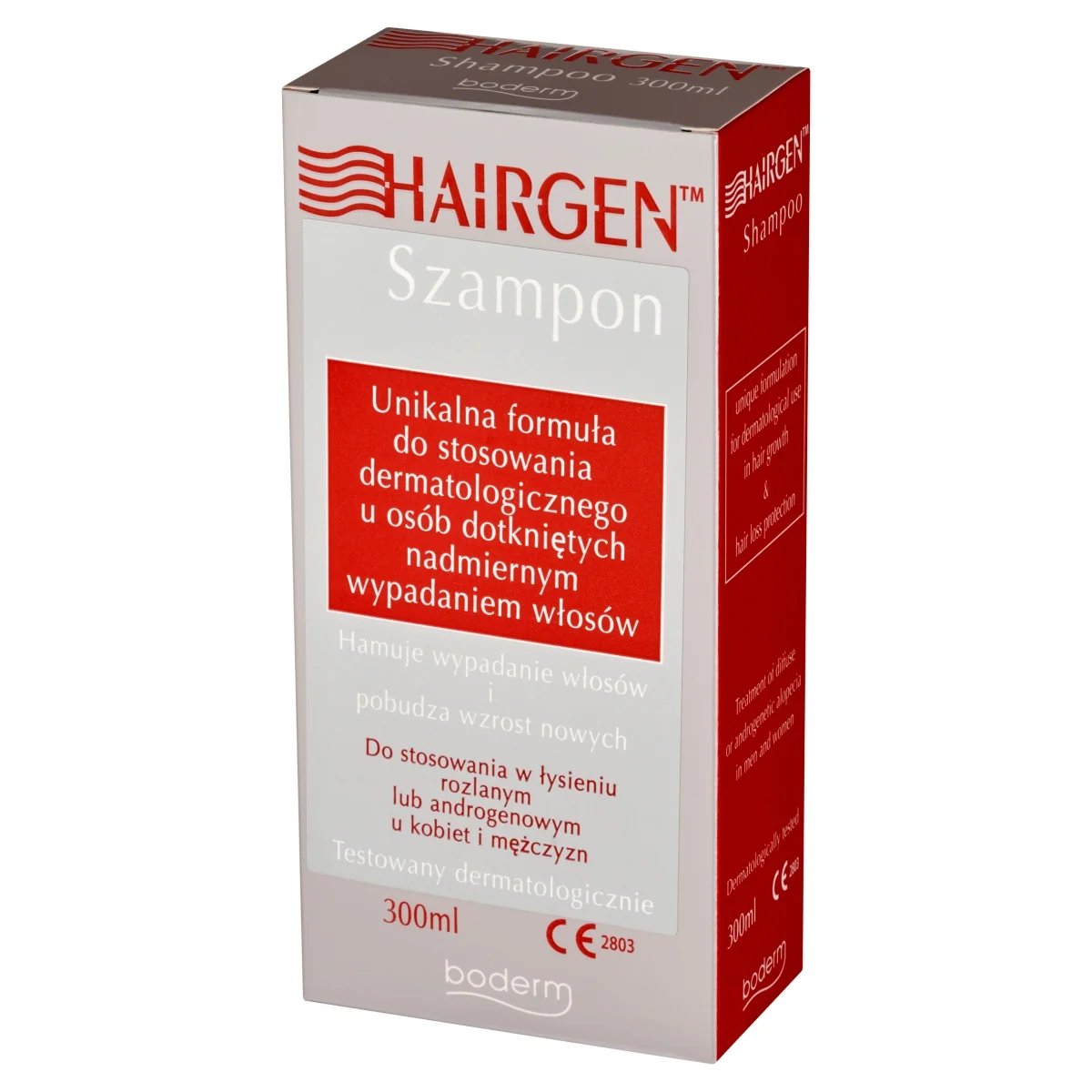 Hairgen szampon przeciw wypadaniu włosów i łysieniu androgenowemu, 300 ml
