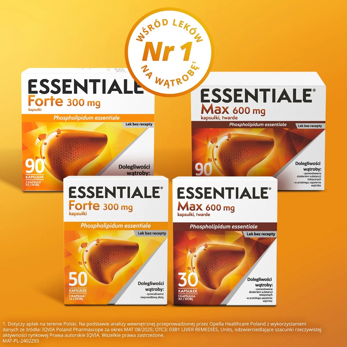 Essentiale Forte 300 mg 50 kapsułek