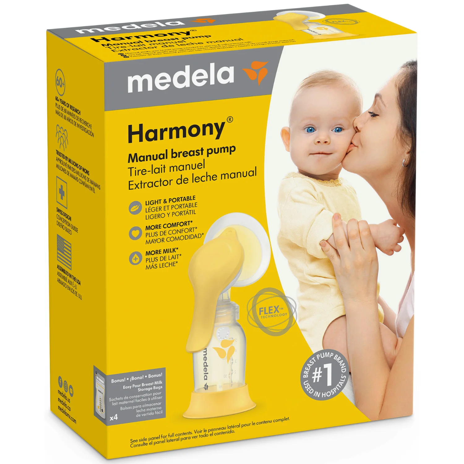 Medela Harmony Flex dwufazowy laktator ręczny, 1 sztuka