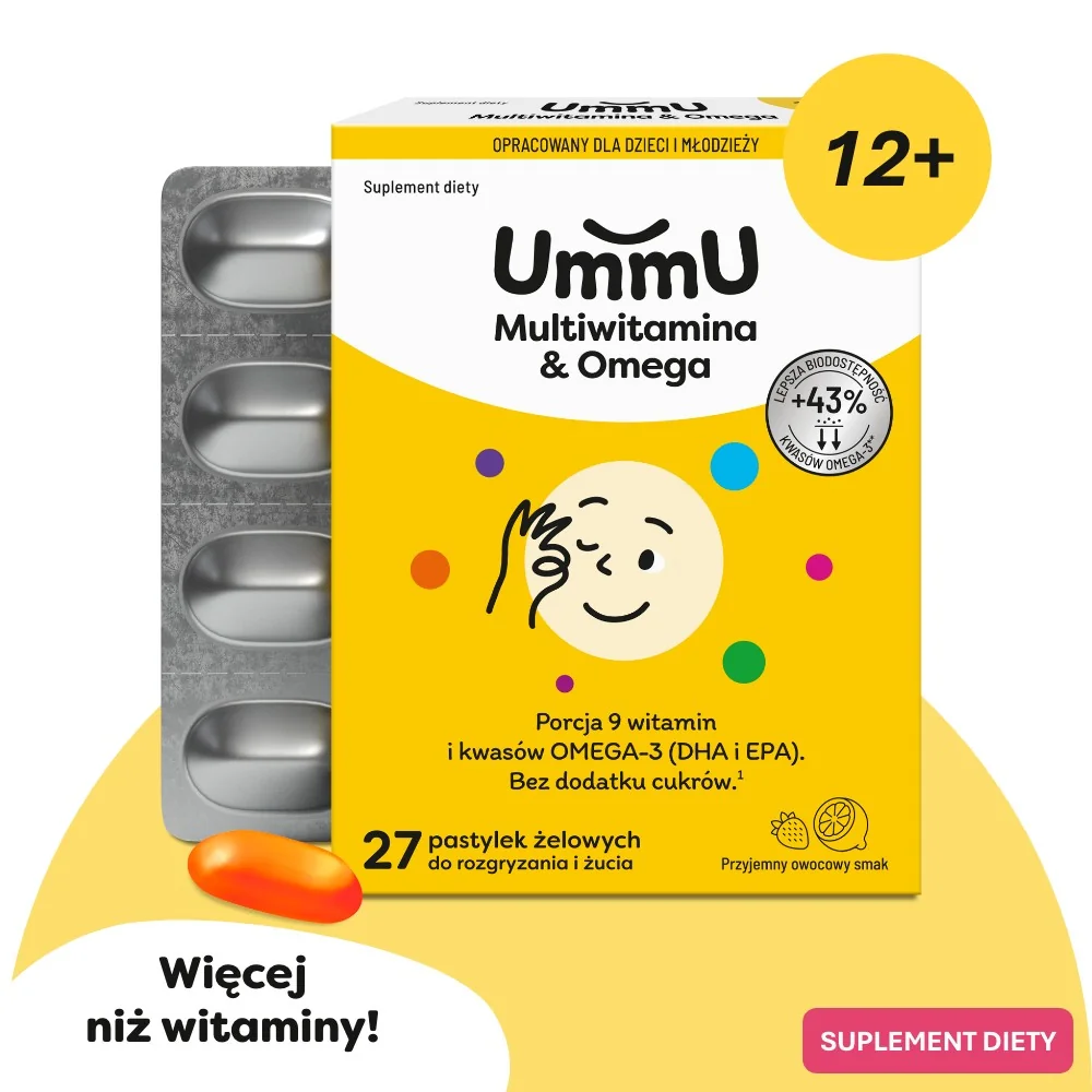 Ummu Multiwitamina & Omega 12+ 27 pastylek żelowych