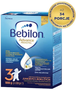 Bebilon 3 Advance Pronutra Junior mleko modyfikowane po 1. roku życia Bebilon 3 Advance Pronutra Junior mleko modyfikowane po 1. roku życia