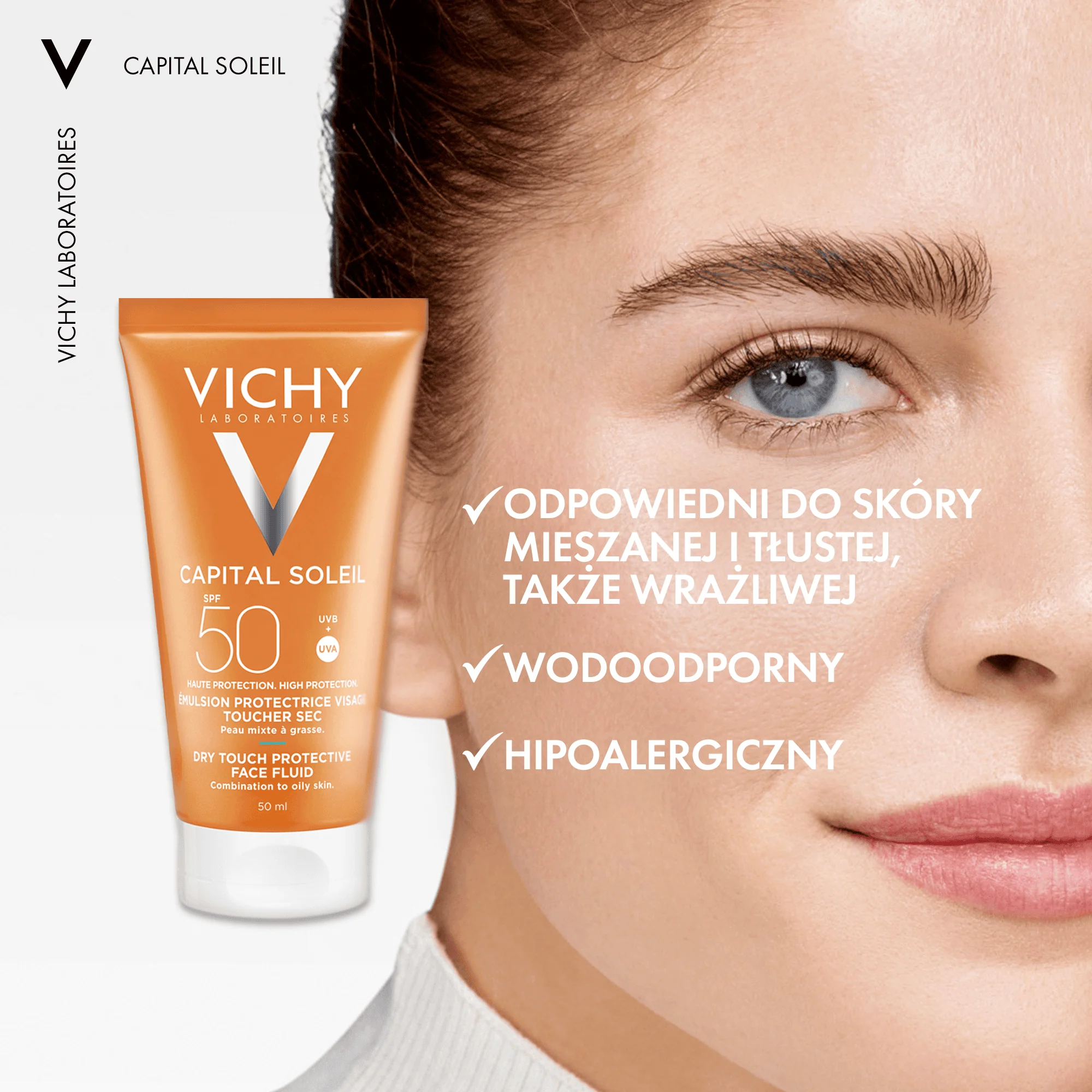 Vichy Capital Soleil matujący krem SPF 50, 50 ml