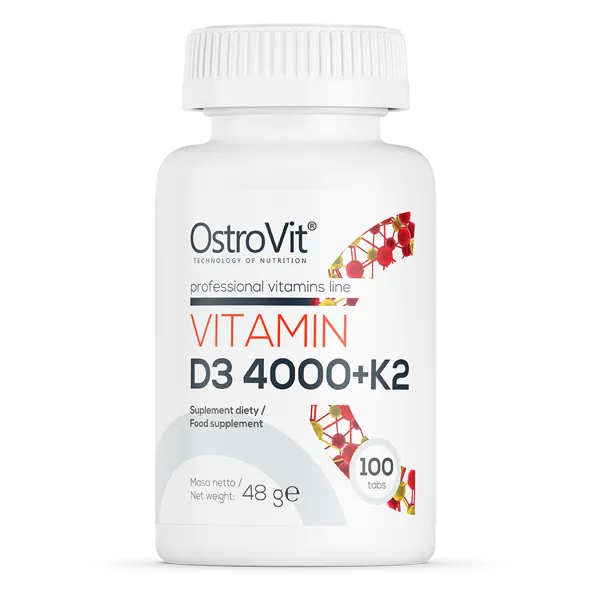 OSTROVIT, Vitamin D3 4000 + K2, suplement diety, 100 tabletek
