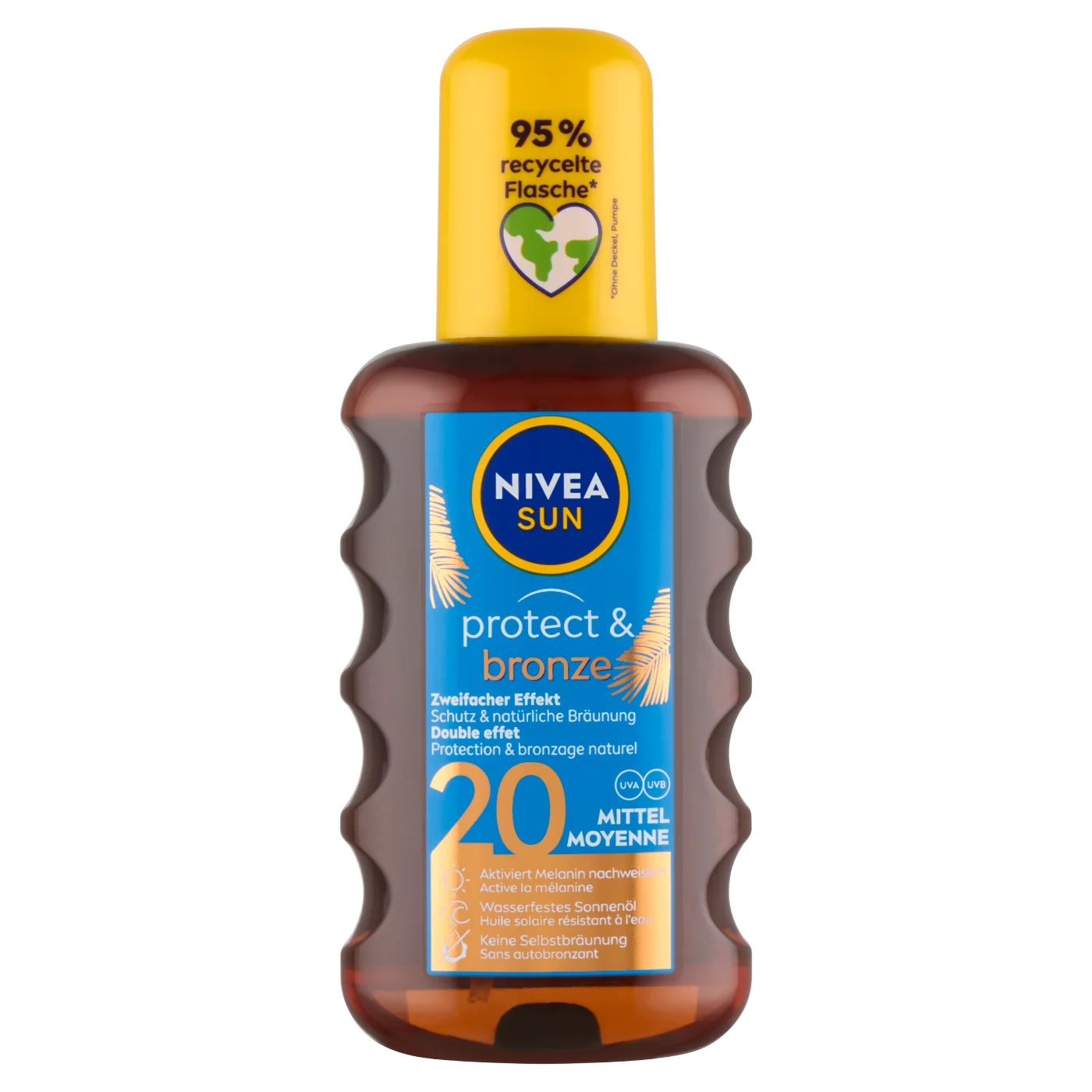 Nivea Sun Protect & Bronze olejek do opalania w sprayu wspomagający opalanie SPF 20, 200 ml