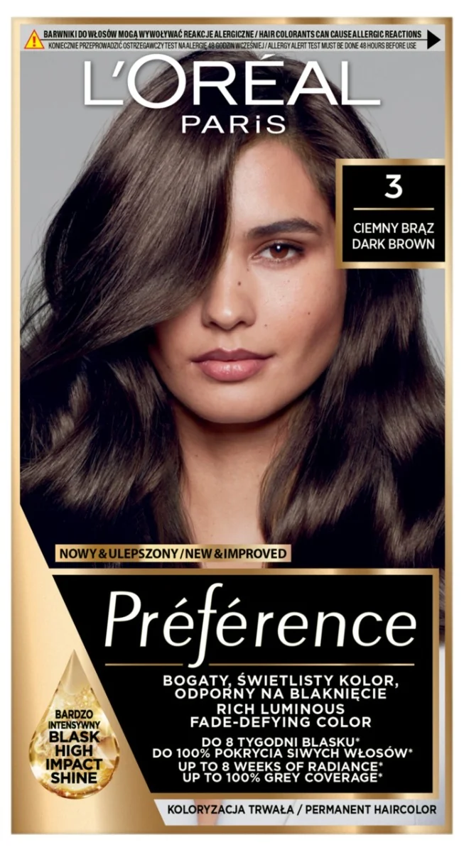 L`Oreal Paris Récital Préférence farba do włosów B 3.0 Brasilia, 1 szt.