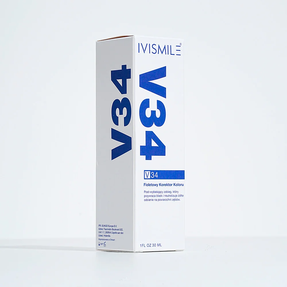 Ivismile V34 fioletowy korektor koloru zębów, 30 ml