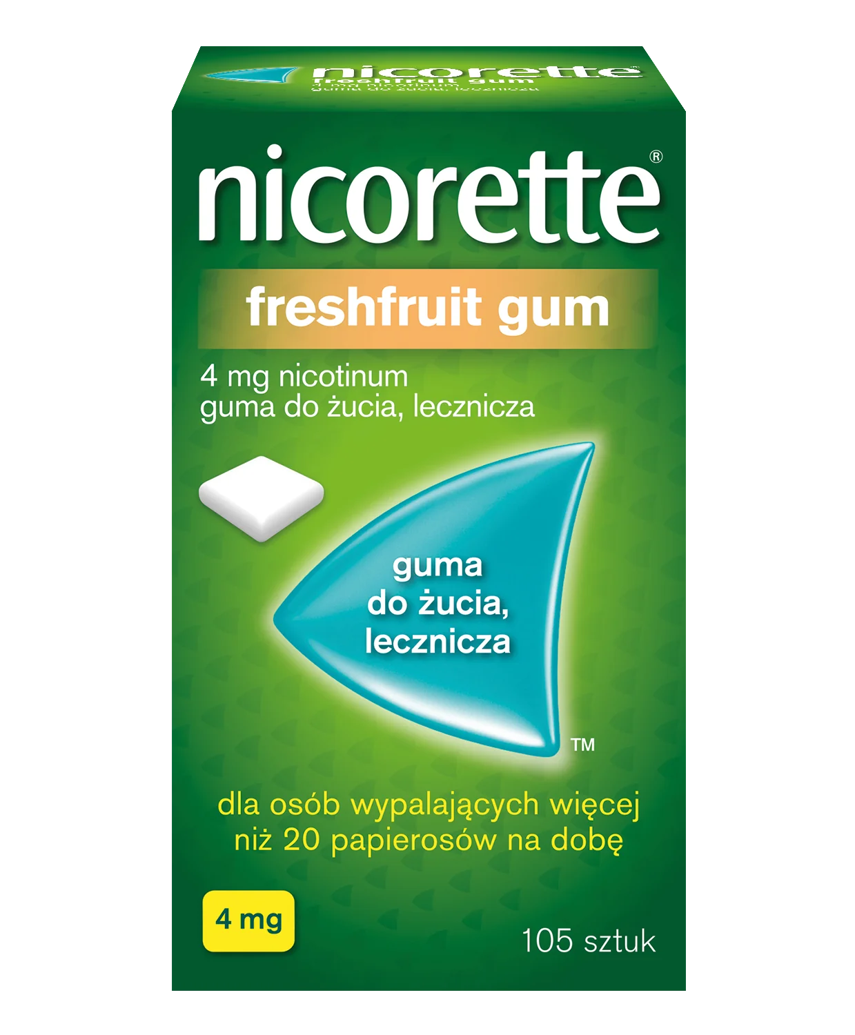 Nicorette FreshFruit Gum 4 mg 105 gum do żucia