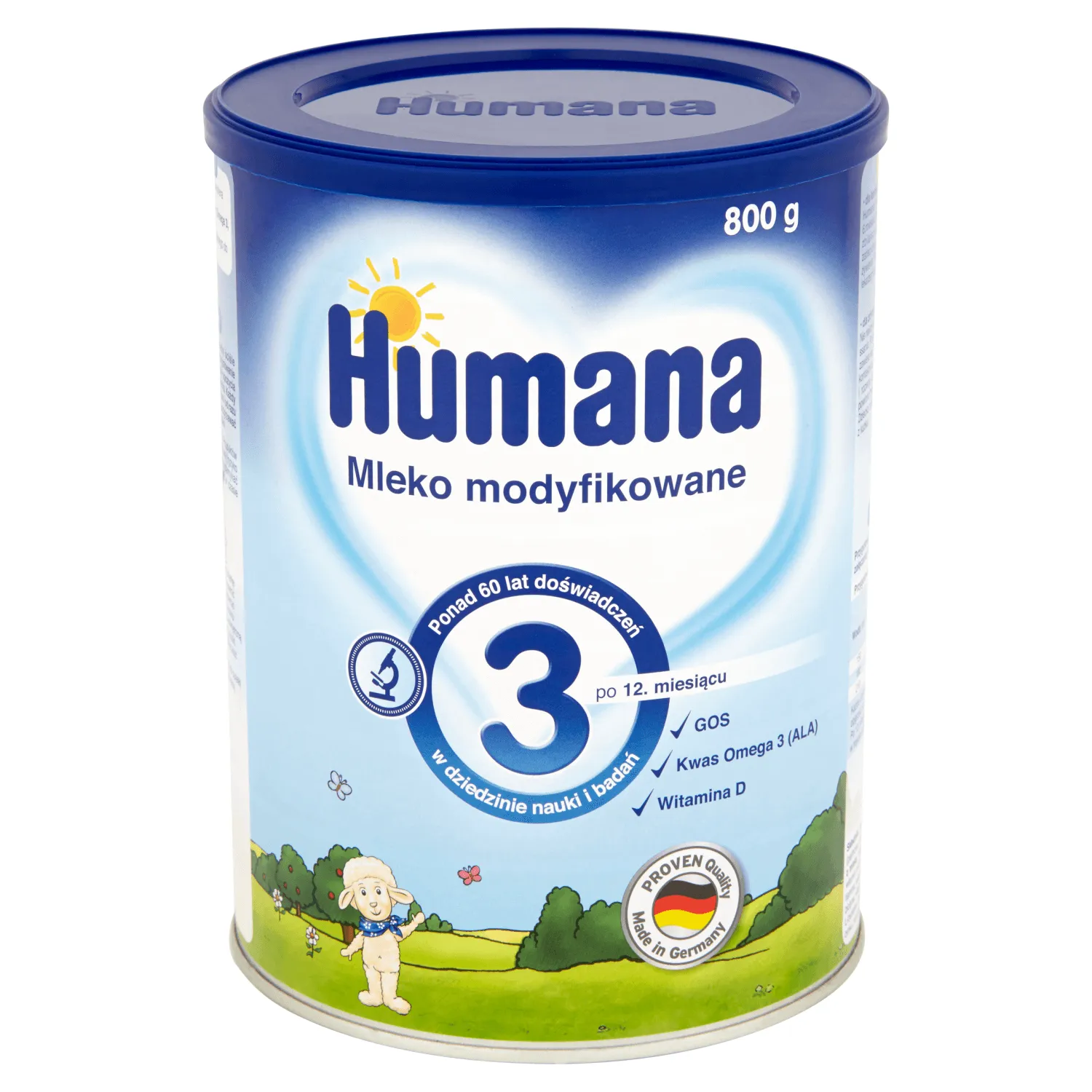 Humana 3 mleko modyfikowane po 12. miesiącu, 800 g