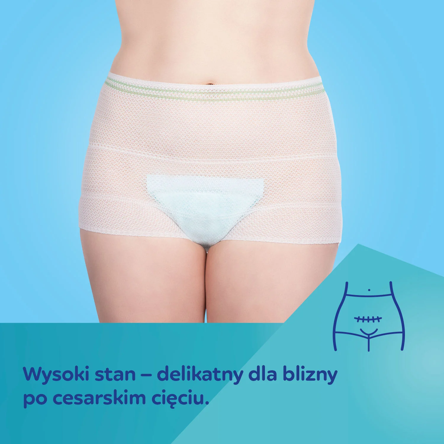 Canpol wielorazowe, siateczkowe majtki poporodowe L/XL 73/002, 2 szt.