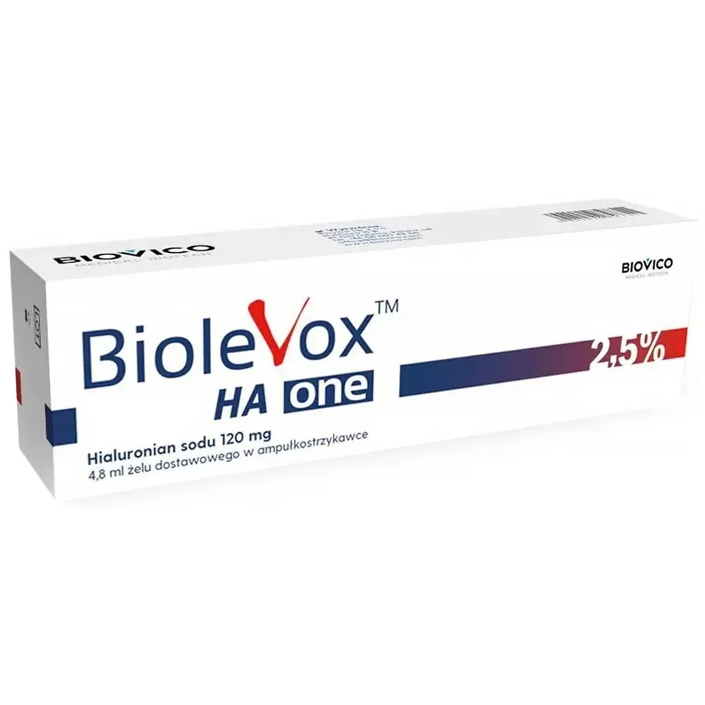 Biolevox HA One 2,5% żel dostawowy 4,8 ml, 1 ampułkostrzykawka
