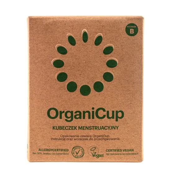 OrganiCup, kubeczek menstruacyjny, rozmiar B, 1 sztuka 