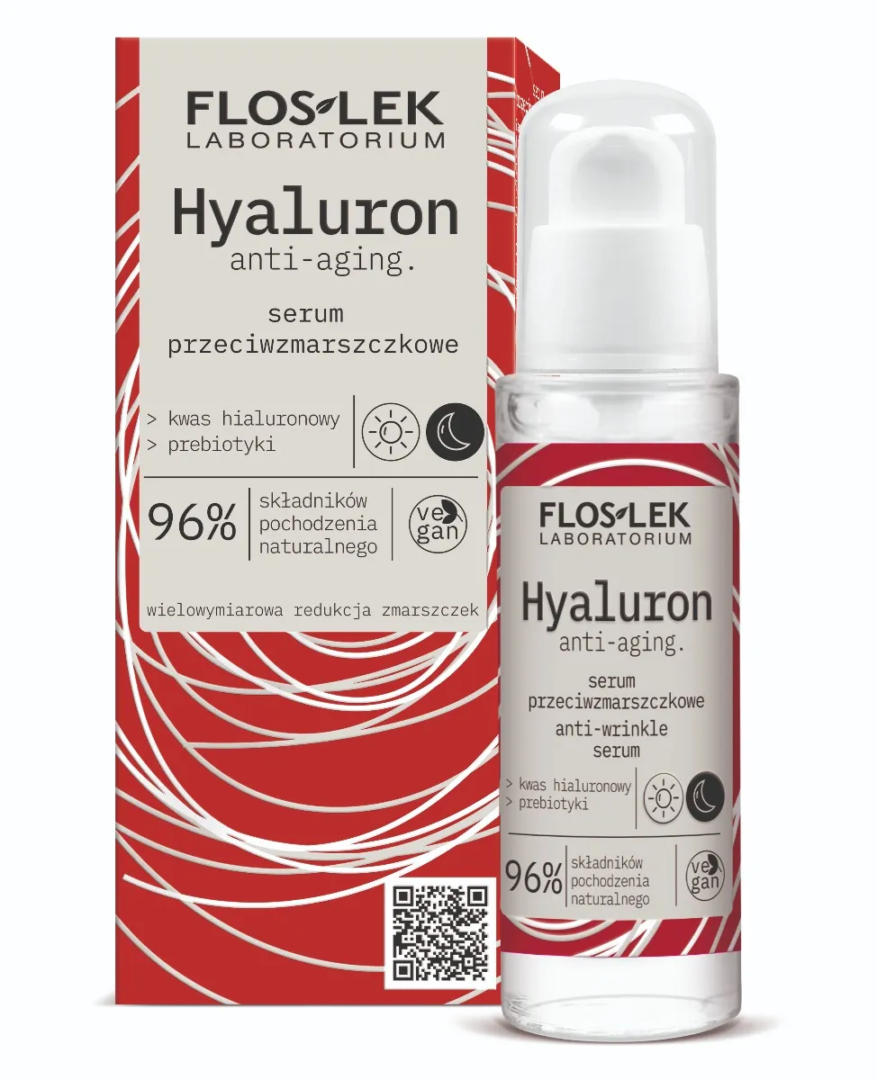 Flos-Lek Hyaluron, serum przeciwzmarszczkowe do twarzy, 30 ml