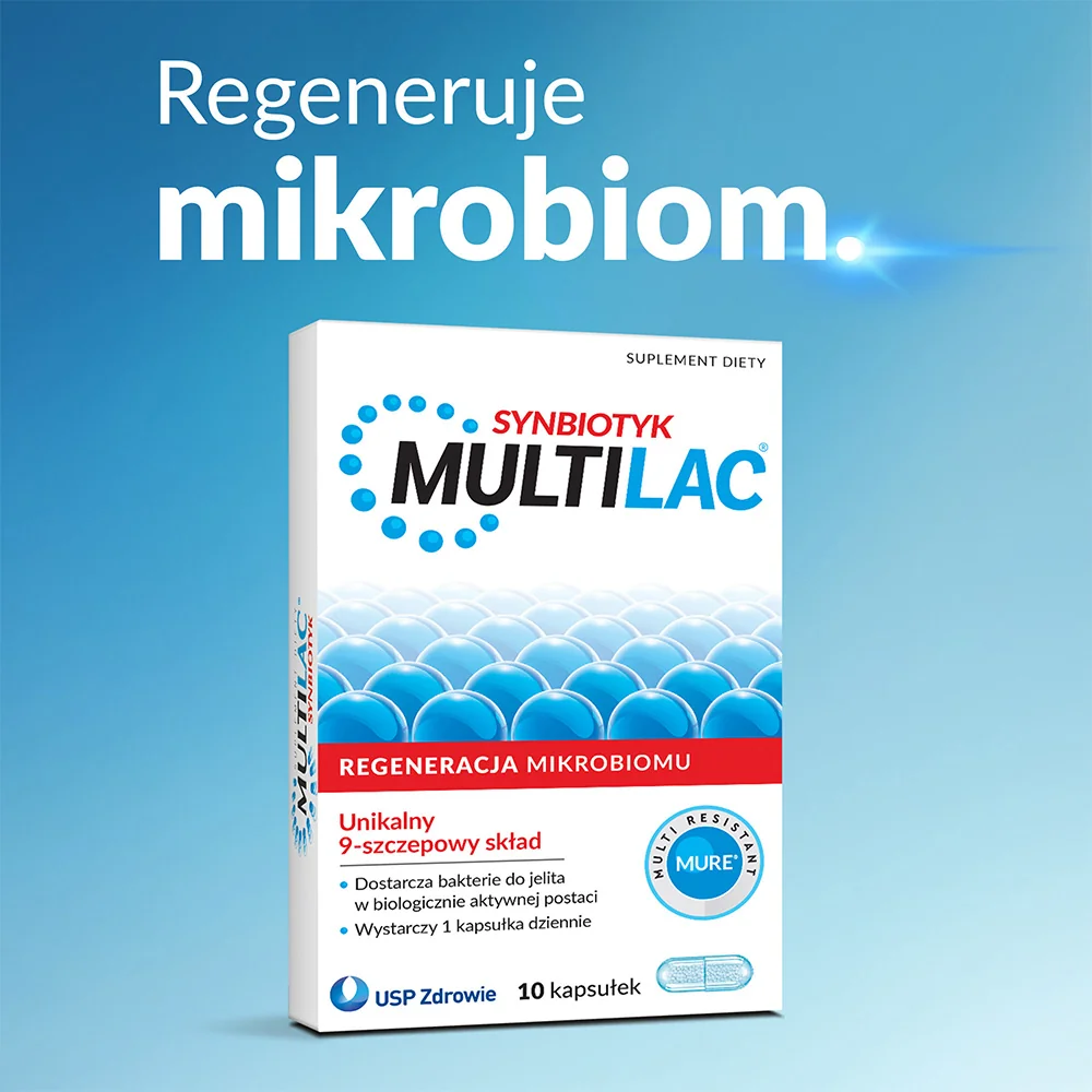 Multilac, suplement diety, 10 kapsułek