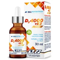 Allnutrition D3 4000+K2 Drops, 30 mililitrów