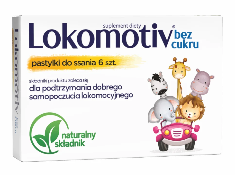 Lokomotiv bez cukru 6 pastylek do ssania