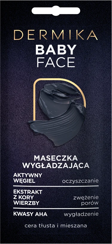 Dermika Maseczki Piękności Baby face Maseczka wygładzająca do cery tłustej i mieszanej, 10 ml