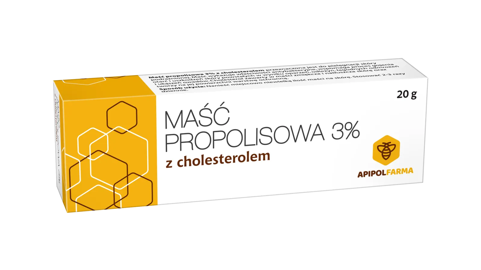 Maść propolisowa 3% z cholesterolem, 20g