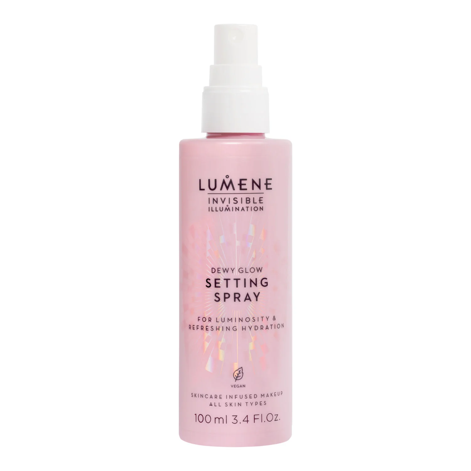 Lumene Invisible Illumination Dewy Glow spray utrwalający makijaż, 100 ml