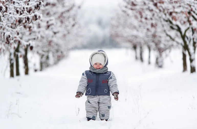 ropa adecuada para la diversión invernal en la nieve