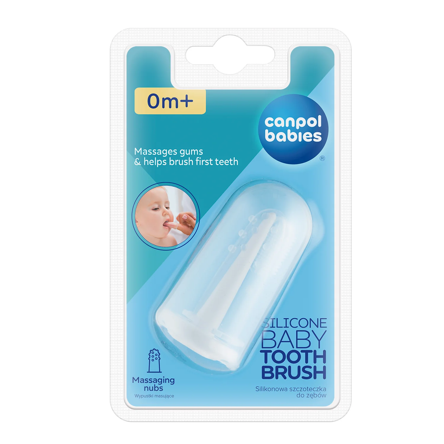 Canpol Babies silikonowa szczoteczka do zębów, 1 szt.