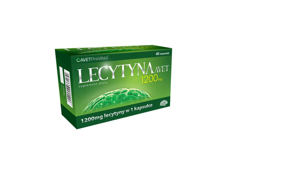 Lecytyna Avet, suplement diety, 40 kapsułek