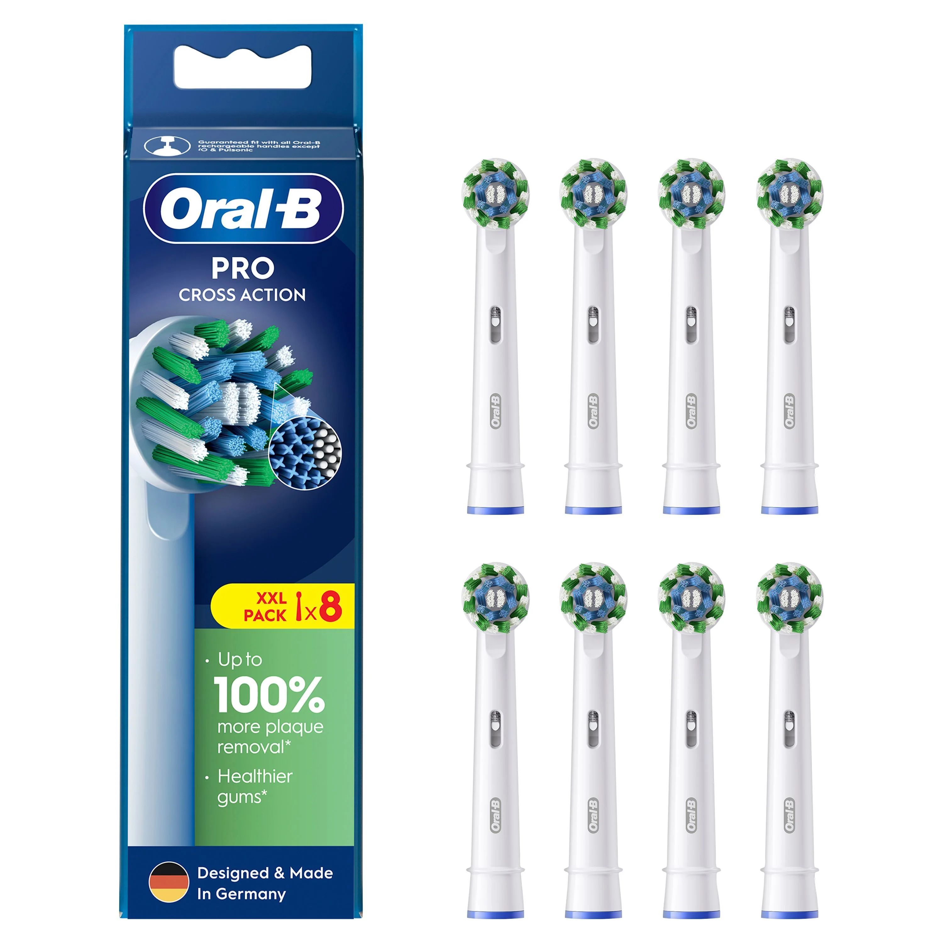 Oral-B Pro Cross Action końcówki do szczoteczek elektrycznych, 8 sztuk