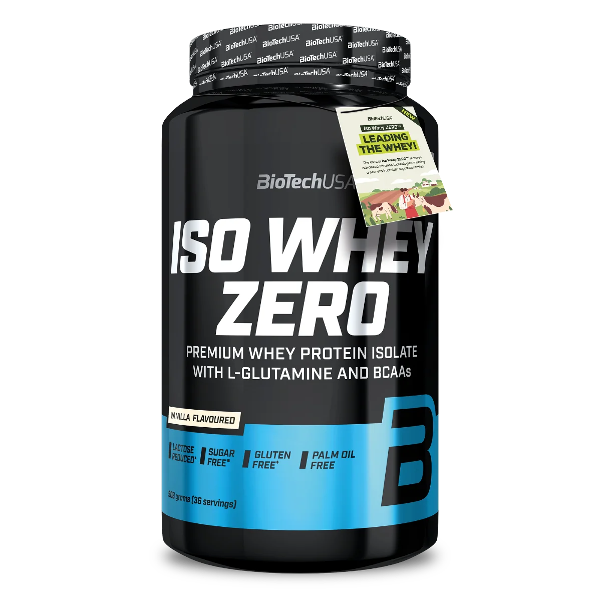 BioTechUSA Iso Whey Zero o smaku wanilii, proszek, 908 g