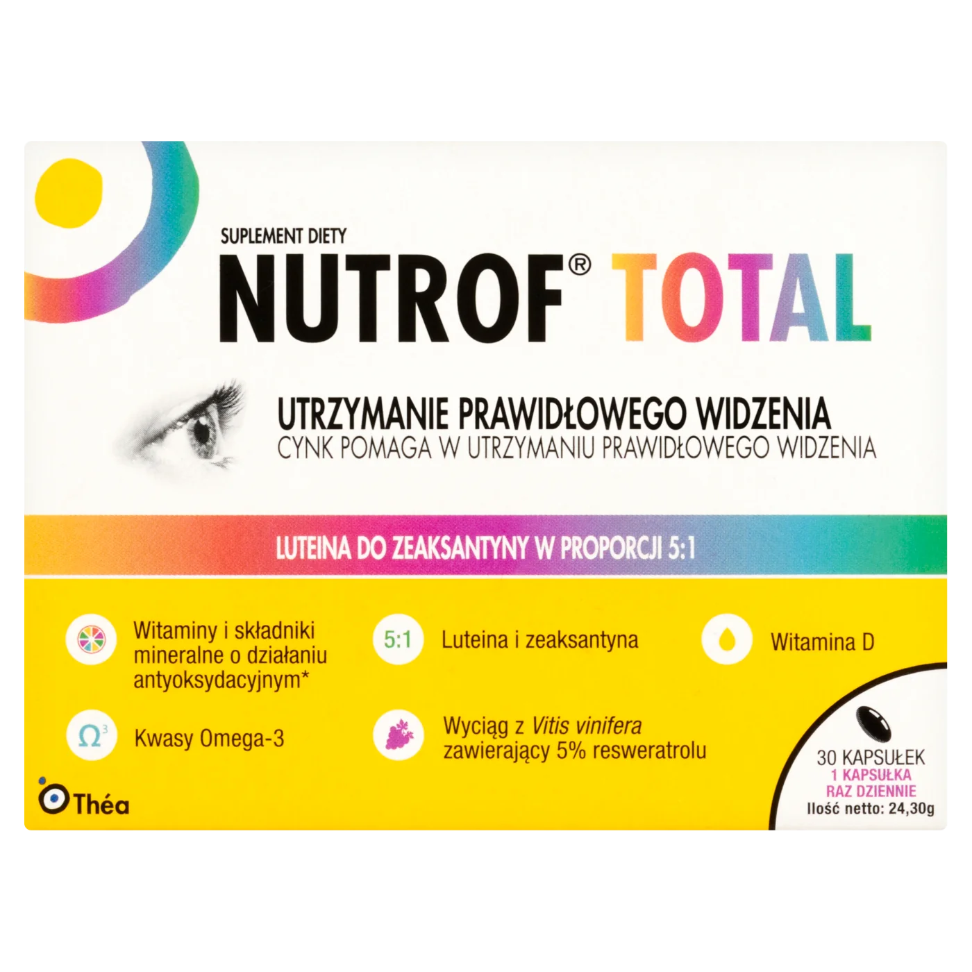 Nutrof Total z witaminą D3 30 kapsułek